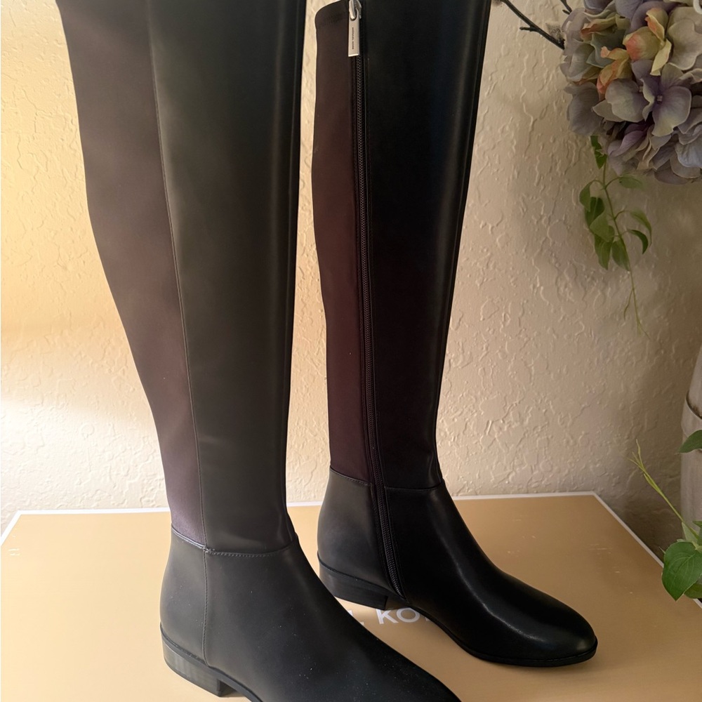 Michael Kors Black Over the Knee Bromley Boots NWB